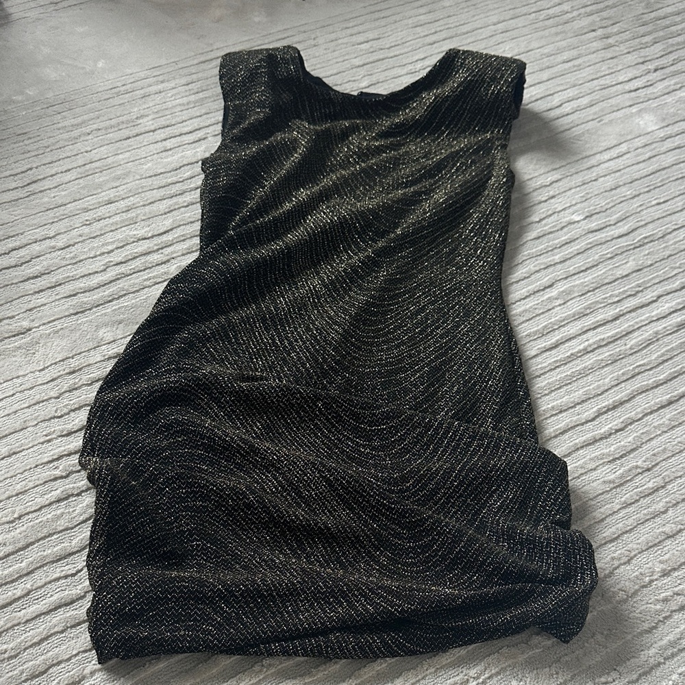 Elegant Black and Gold Dress size small